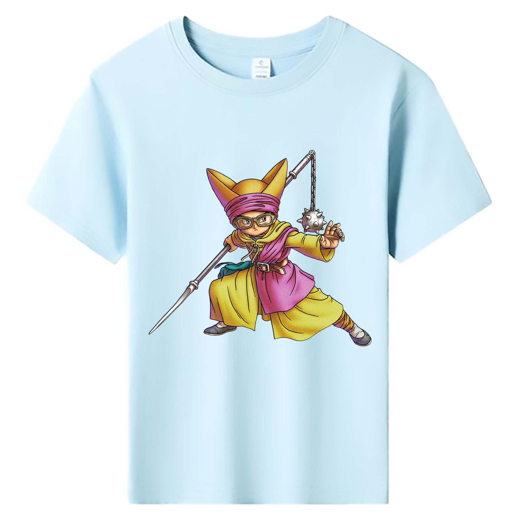 （画像用） ドラゴンクエスト Doragon Kuesuto Dragon Quest 綿100％キッズTシャツ（フロントプリント）